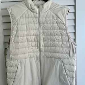 Men's Cream Quilted Vest
